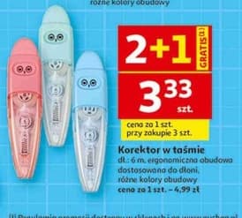 korektor w taśmie