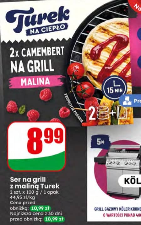 Turek ser pleśniowy camembert z maliną 2x100g