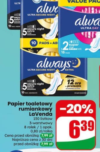 papier toaletowy rumiankowy