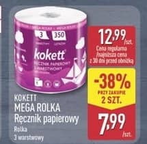 Kokett ręcznik papierowy 3 warstwy mega rolka 1rolka