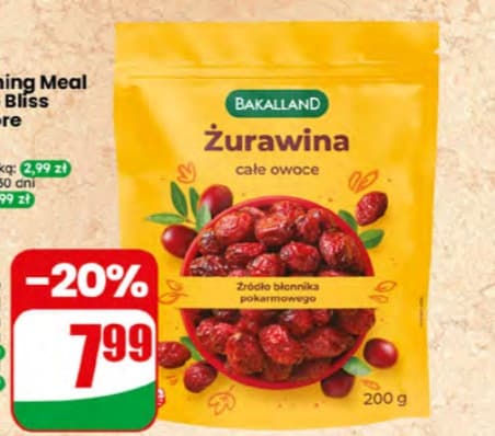 żurawina całe owoce