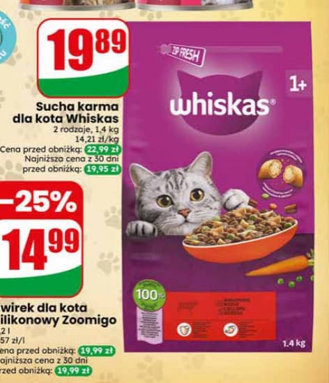 Whiskas sucha karma dla kota 1.4kg
