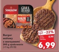 burger wołowy z warzywami
