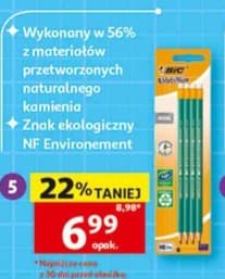 ołówki HB z gumką