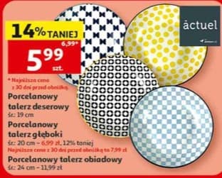 porcelanowy talerz deserowy
