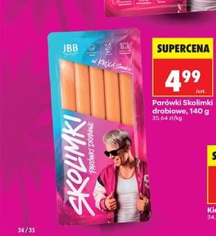 JBB Bałdyga Skolim parówki drobiowe 140g