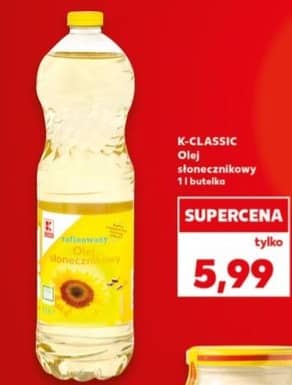 K-Classic olej słonecznikowy 1l