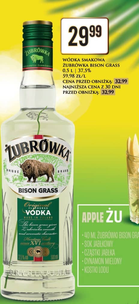 Żubrówka wódka smakowa bison grass 0.5l