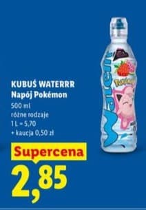 napój Waterrr Pokémon