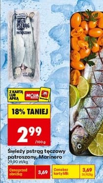 pstrąg tęczowy patroszony