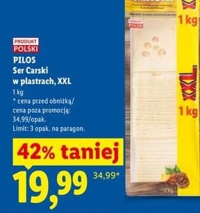 ser carski w plastrach, XXL