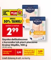 szynka delikatesowa z kurczaka lub pierś pieczona