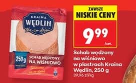 Kraina Wędlin schab wędzony na wiśniowo w plastrach 250g
