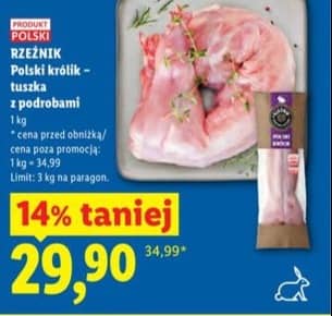 Rzeźnik polski królik – tuszka z podrobami 1kg