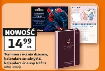terminarz ucznia dzienny, kalendarz szkolny A6, kalendarz ścienny A3/13