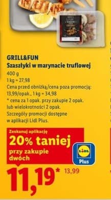 szaszłyki w marynacie truflowej