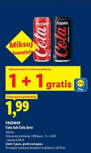 Freeway napój gazowany cola 330ml