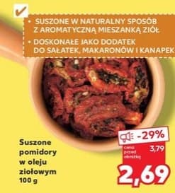 suszone pomidory w oleju ziołowym