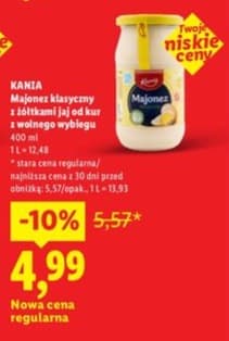 majonez klasyczny z żółtkami jaj od kur z wolnego wybiegu