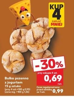 bułka pszenna z jogurtem
