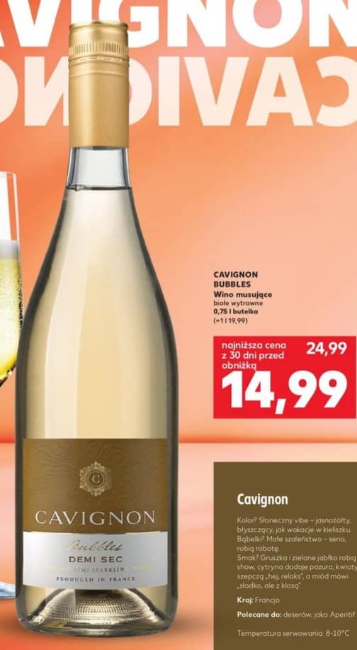 CIN&CIN wino musujące białe wytrawne 0.75l