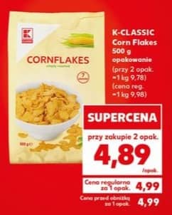 K-Classic płatki kukurydziane 500g