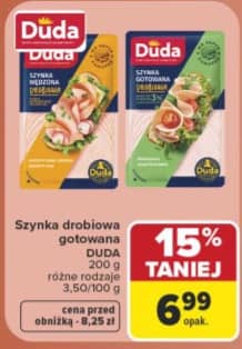 Duda szynka drobiowa gotowana 200g