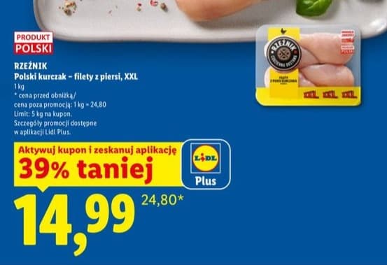 polski kurczak - filety z piersi XXL