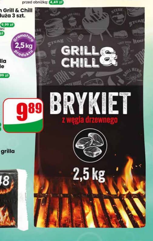 Grill & Chill brykiet z węgla drzewnego 2.5kg