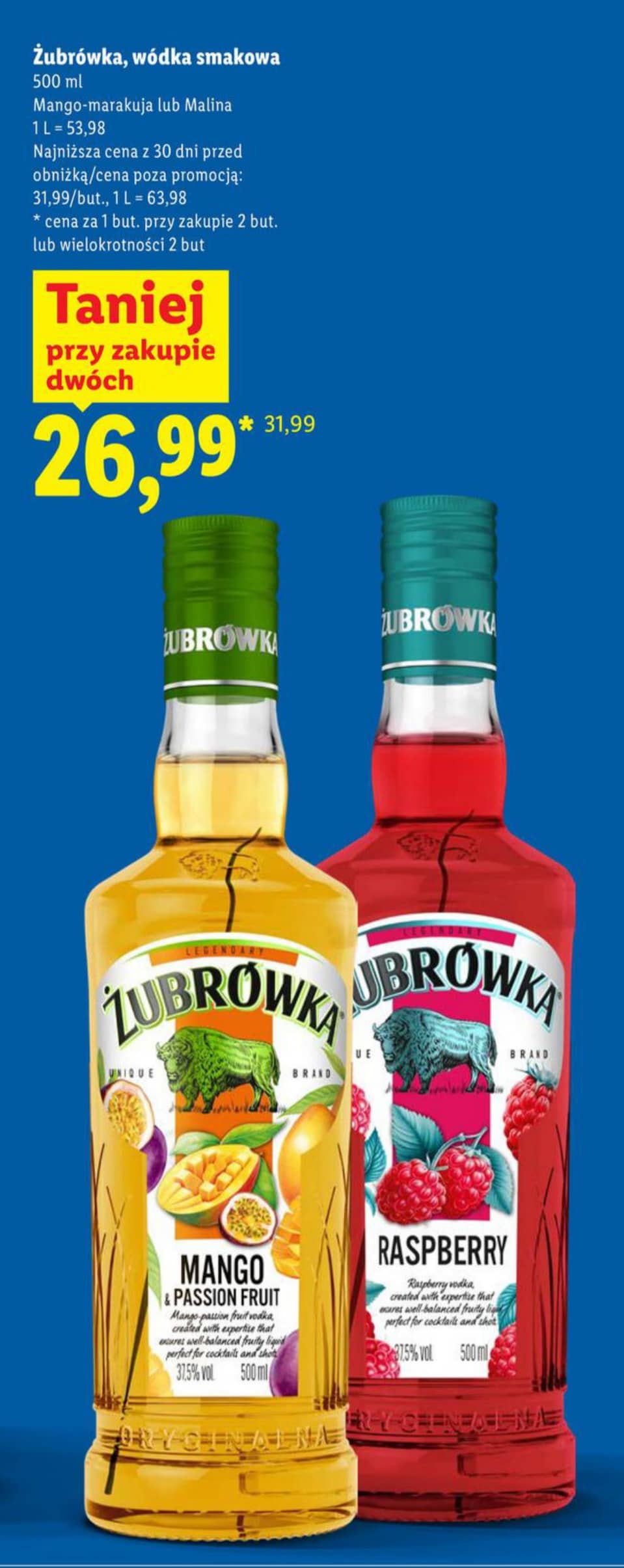 Żubrówka wódka smakowa 500ml