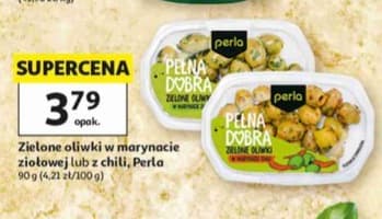 zielone oliwki w marynacie ziołowej lub z chili
