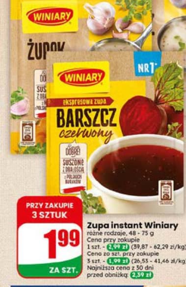 zupa instant różne rodzaje