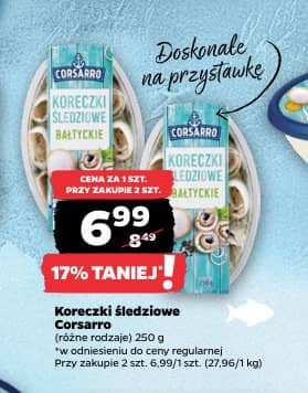 Corsarro koreczki śledziowe 250g