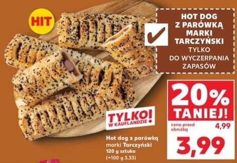 hot dog z parówką