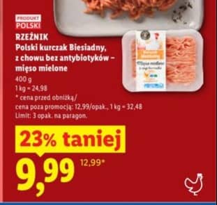 Rzeźnik mięso mielone z piersi kurczaka 400g