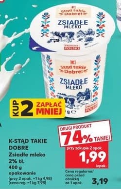 zsiadłe mleko 2% tł.