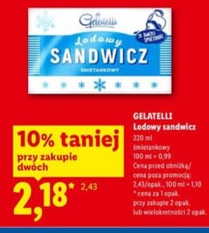 lodowy sandwicz śmietankowy