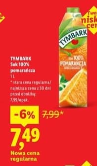sok 100% pomarańcza