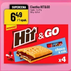 HIT&GO ciastka 4x27g