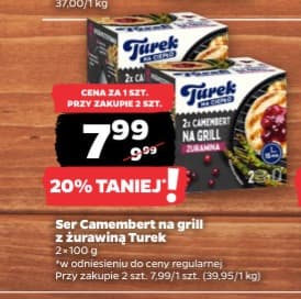 ser camembert na grill z żurawiną