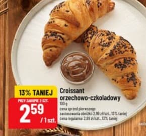 croissant orzechowo-czekoladowy
