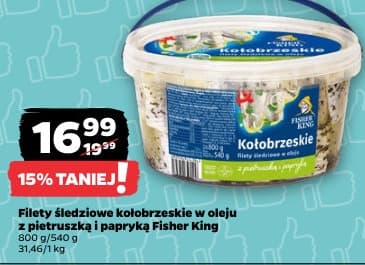filety śledziowe kołobrzeskie w oleju z pietruszką i papryką