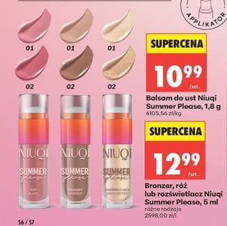 bronzer, róż lub rozświetlacz