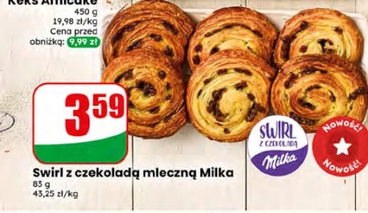 swirl z czekoladą mleczną