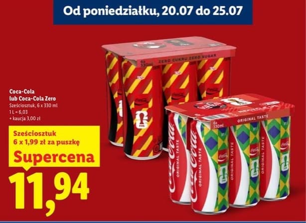 napój gazowany cola