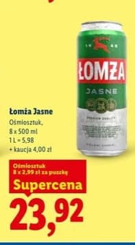 Łomża piwo jasne 8x500ml