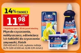 płyn do czyszczenia, nabłyszczacz, odświeżacz lub tabletki do czyszczenia zmywarki