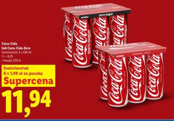 napój gazowany różne marki