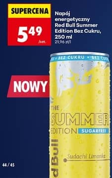 Red Bull napój energetyczny Red Bull Summer Edition bez cukru 250ml