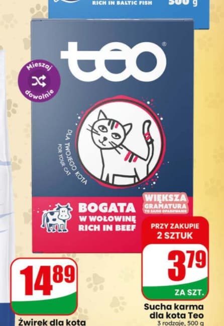 sucha karma dla kota